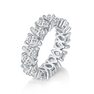 S925 silver European and American classic retro full water drop zircon ring female temperament luxury cross-border manufacturers in stock wholesale