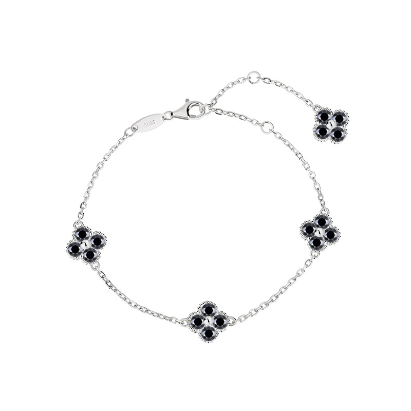 S925 Silver Mosan Diamond Bracelet Women's Diamond Light Luxury Small Elegant Gift Live Factory Wholesale Supply Cross-border - Image 6