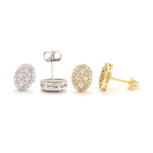 Hair Drill Fashion High-end Sense 925 Silver Moissanite Square Earrings for Men and Women Couple Earrings Earrings Can be Tested Drill Pen