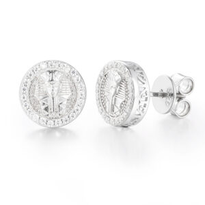 S925 Silver D-Color Moissanite Stud Earrings: Simple, Versatile, and Stylish Round “Pharaoh” Studs